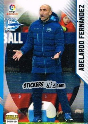 Sticker Abelardo Fernández - Liga 2018-2019. Megacracks n. 22 - Panini