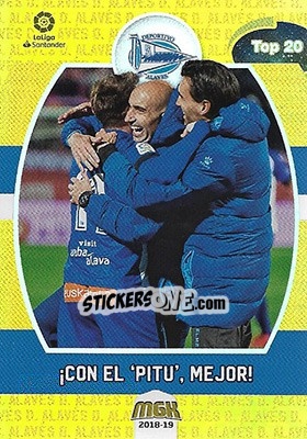 Sticker Con el Pitu mejor - Liga 2018-2019. Megacracks - Panini