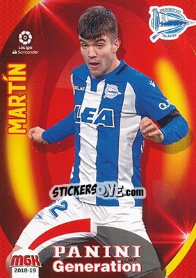 Sticker Martín - Liga 2018-2019. Megacracks n. 24 - Panini