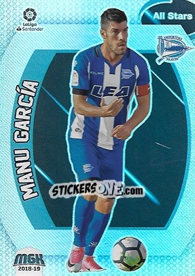 Sticker Manu García - Liga 2018-2019. Megacracks - Panini
