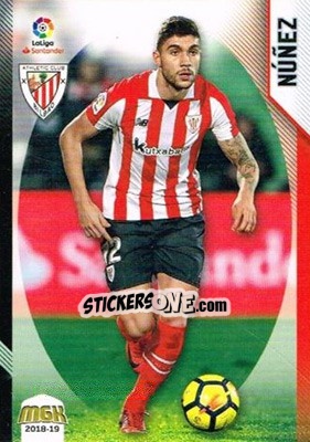 Sticker Núñez - Liga 2018-2019. Megacracks - Panini