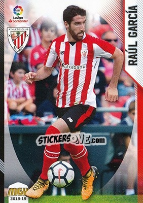 Cromo Raúl García - Liga 2018-2019. Megacracks - Panini