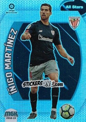Sticker Íñigo Martínez - Liga 2018-2019. Megacracks n. 53 - Panini