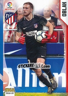 Sticker Oblak - Liga 2018-2019. Megacracks - Panini