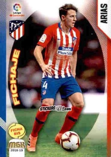 Sticker Arias - Liga 2018-2019. Megacracks n. 59bis - Panini