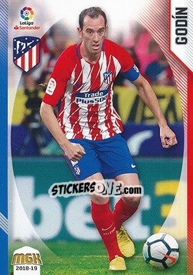 Sticker Godín - Liga 2018-2019. Megacracks n. 61 - Panini