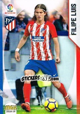 Sticker Filipe Luis - Liga 2018-2019. Megacracks - Panini