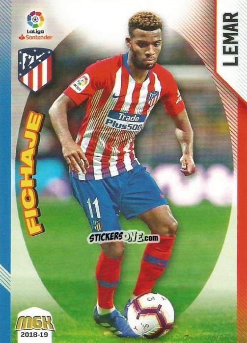 Figurina Lemar - Liga 2018-2019. Megacracks n. 66 - Panini