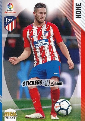 Sticker Koke - Liga 2018-2019. Megacracks n. 67 - Panini
