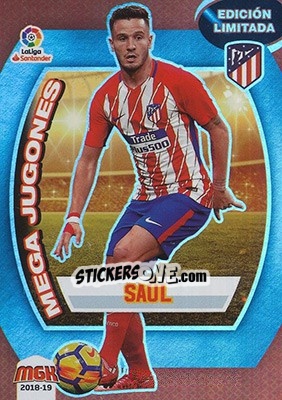 Sticker Saúl - Liga 2018-2019. Megacracks - Panini