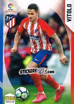 Sticker Vitolo - Liga 2018-2019. Megacracks - Panini