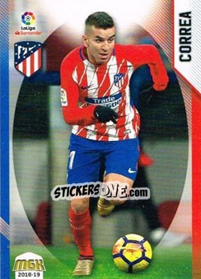 Sticker Correa - Liga 2018-2019. Megacracks n. 73 - Panini