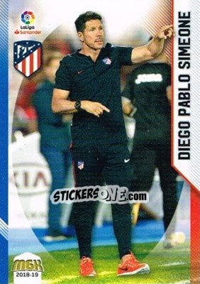 Sticker Diego Pablo Simeone - Liga 2018-2019. Megacracks - Panini