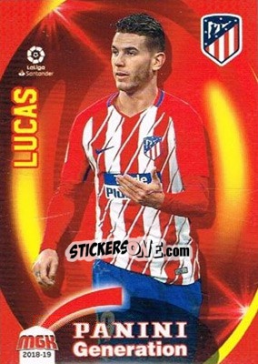 Sticker Lucas Hernández - Liga 2018-2019. Megacracks n. 78 - Panini