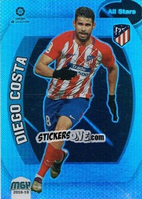 Sticker Diego Costa - Liga 2018-2019. Megacracks n. 80 - Panini
