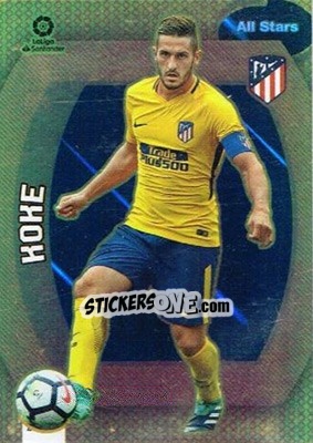 Sticker Koke - Liga 2018-2019. Megacracks - Panini