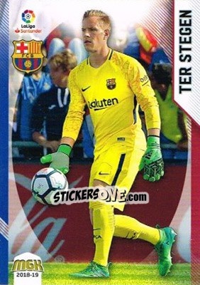 Cromo Ter Stegen - Liga 2018-2019. Megacracks n. 83 - Panini