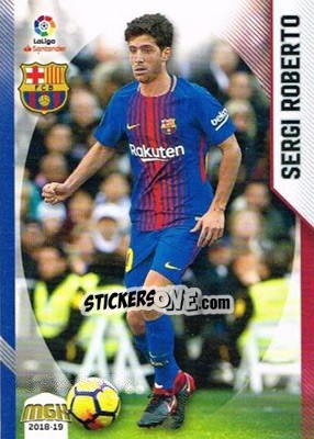 Sticker Sergi Roberto - Liga 2018-2019. Megacracks n. 85 - Panini