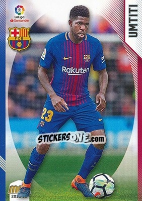 Sticker Umtiti - Liga 2018-2019. Megacracks n. 88 - Panini