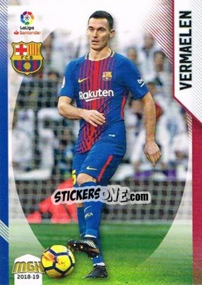 Sticker Vermaelen - Liga 2018-2019. Megacracks - Panini