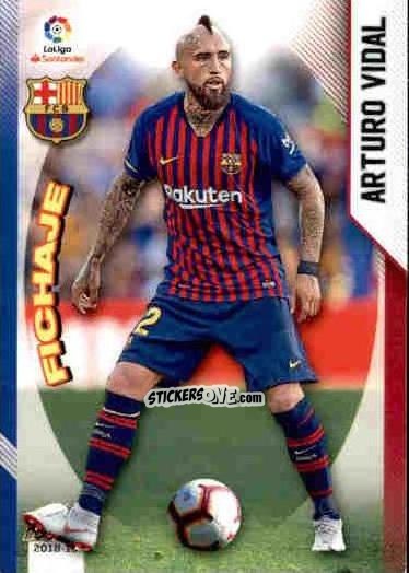 Cromo Arturo Vidal - Liga 2018-2019. Megacracks n. 92 - Panini
