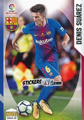 Sticker Denis Suárez - Liga 2018-2019. Megacracks n. 96 - Panini