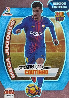 Sticker Coutinho - Liga 2018-2019. Megacracks n. 97b - Panini