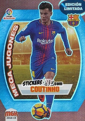 Sticker Coutinho - Liga 2018-2019. Megacracks - Panini