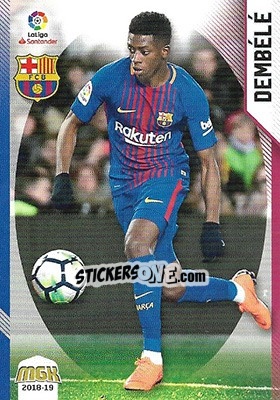 Sticker Ousmane Dembelé - Liga 2018-2019. Megacracks - Panini