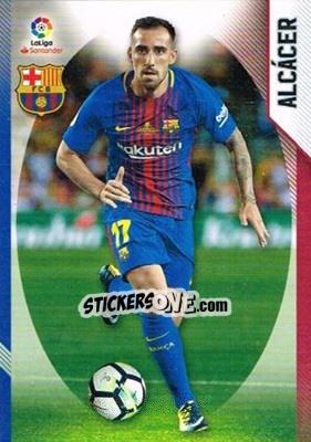 Sticker Alcácer - Liga 2018-2019. Megacracks n. 102 - Panini