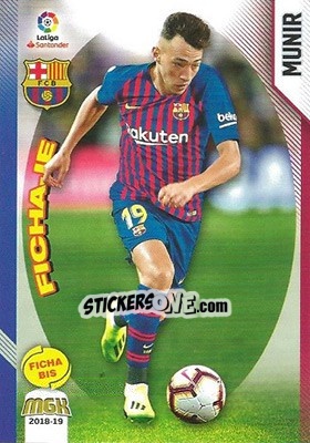 Sticker Munir - Liga 2018-2019. Megacracks - Panini