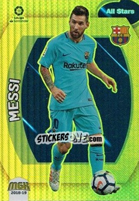 Sticker Messi - Liga 2018-2019. Megacracks n. 106 - Panini