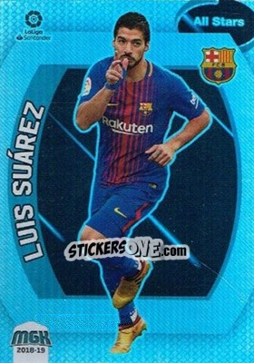 Sticker Luis Suárez - Liga 2018-2019. Megacracks - Panini