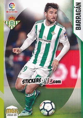 Cromo Barragán - Liga 2018-2019. Megacracks - Panini