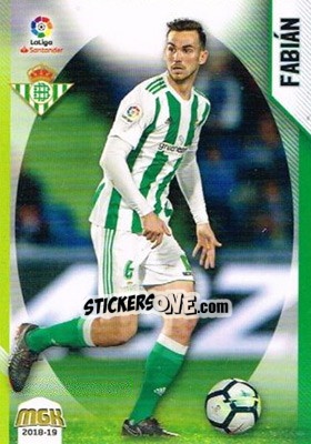 Sticker Fabián - Liga 2018-2019. Megacracks - Panini