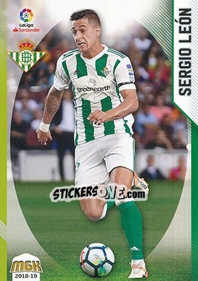 Sticker Sergio León - Liga 2018-2019. Megacracks - Panini