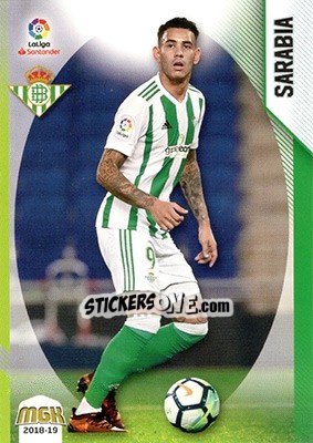 Figurina Sanabria - Liga 2018-2019. Megacracks - Panini