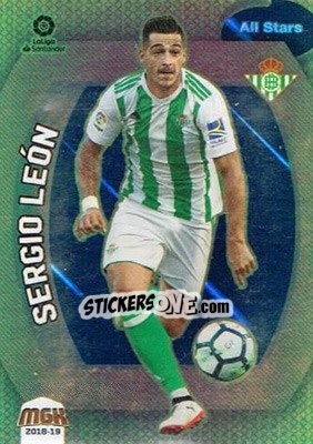 Sticker Sergio León - Liga 2018-2019. Megacracks - Panini