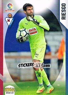 Sticker Riesgo - Liga 2018-2019. Megacracks n. 165 - Panini