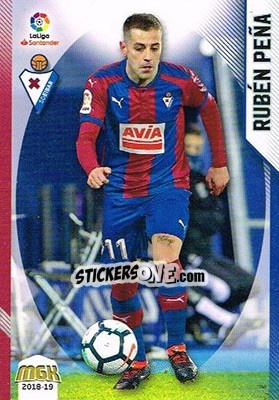 Sticker Rubén Peña - Liga 2018-2019. Megacracks n. 166 - Panini