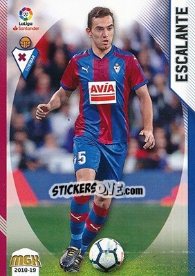 Cromo Escalante - Liga 2018-2019. Megacracks - Panini