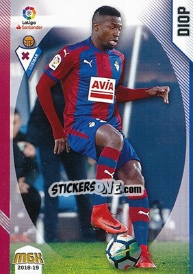 Sticker Diop - Liga 2018-2019. Megacracks n. 174 - Panini