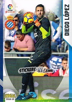 Cromo Diego López - Liga 2018-2019. Megacracks - Panini