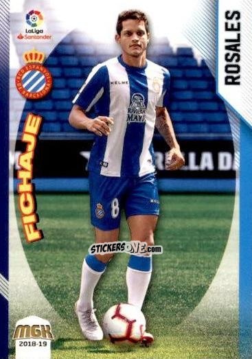 Sticker Rosales - Liga 2018-2019. Megacracks n. 194 - Panini