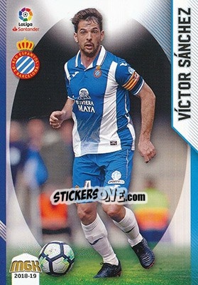 Sticker Víctor Sánchez - Liga 2018-2019. Megacracks n. 201 - Panini