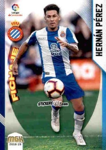 Sticker Hernán Pérez - Liga 2018-2019. Megacracks n. 205 - Panini