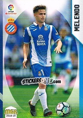 Cromo Melendo - Liga 2018-2019. Megacracks - Panini