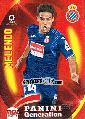 Sticker Melendo - Liga 2018-2019. Megacracks n. 213 - Panini