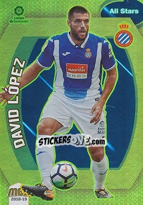 Sticker David López - Liga 2018-2019. Megacracks - Panini