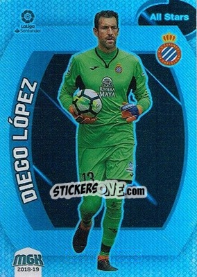 Sticker Diego López - Liga 2018-2019. Megacracks - Panini